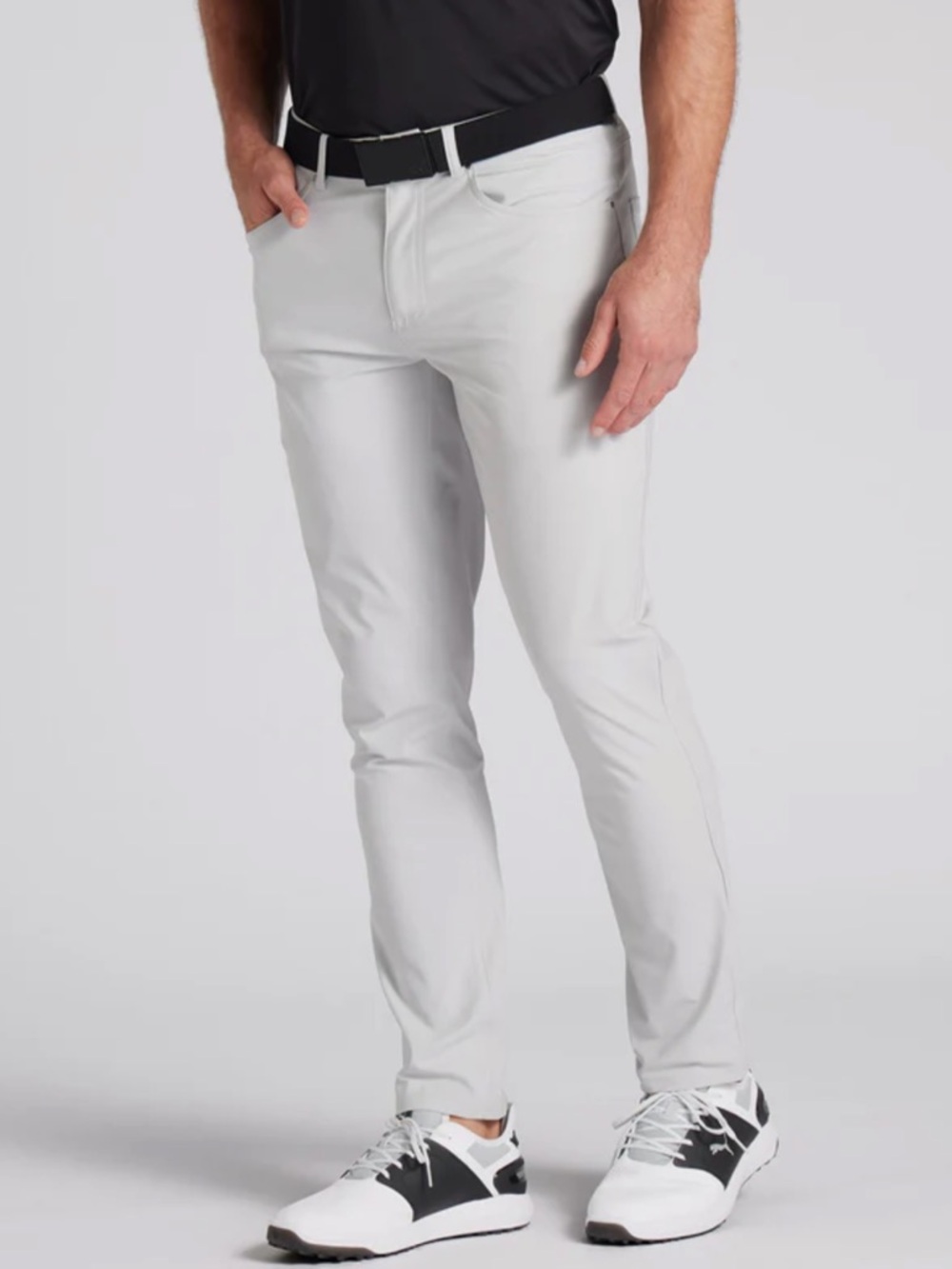 Puma Men's 101 5 Pocket Golf Pants Ash Gray Size 38x32